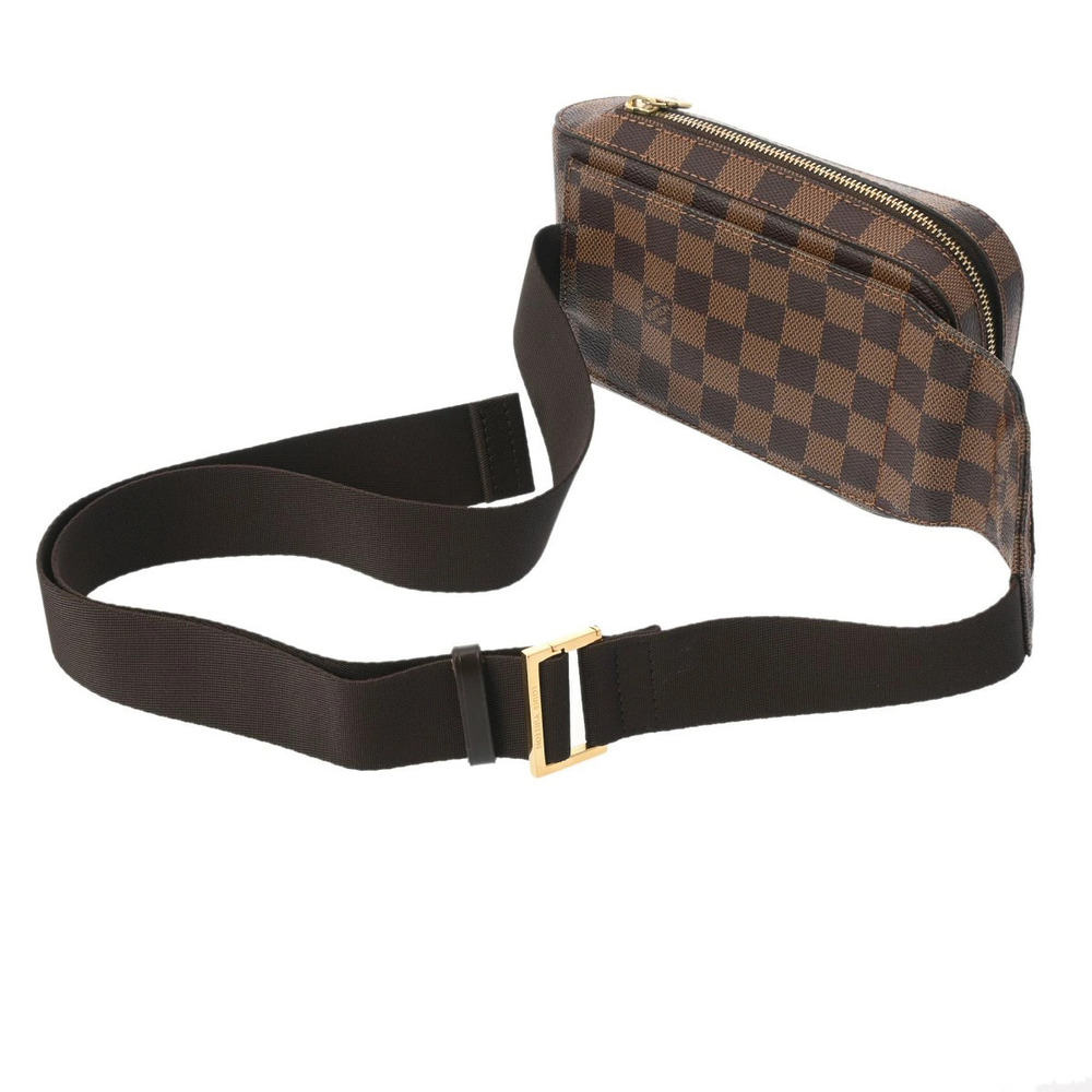 Louis Vuitton Crossbody Brown Bag Body Belt Canvas Geronimos Damier Bum